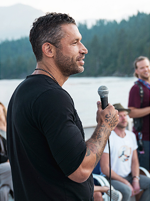 Image of Aubrey Marcus Speaking